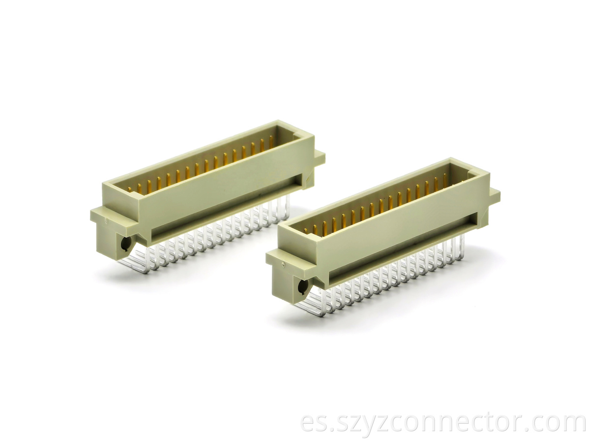 Din 41612 Connector Dual Row Right Angle Male 2*16P
